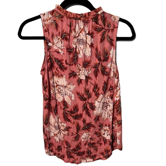 Loft Sleeveless Pink Pull Over Floral Top Size XS - Picture 2 of 5